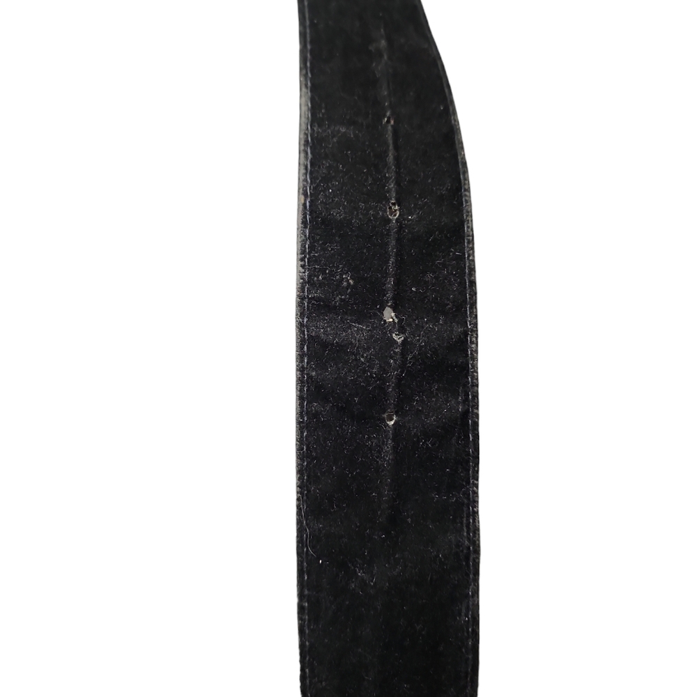 Velvet and faux gold chain women's belt. M/L - Picture 7 of 12